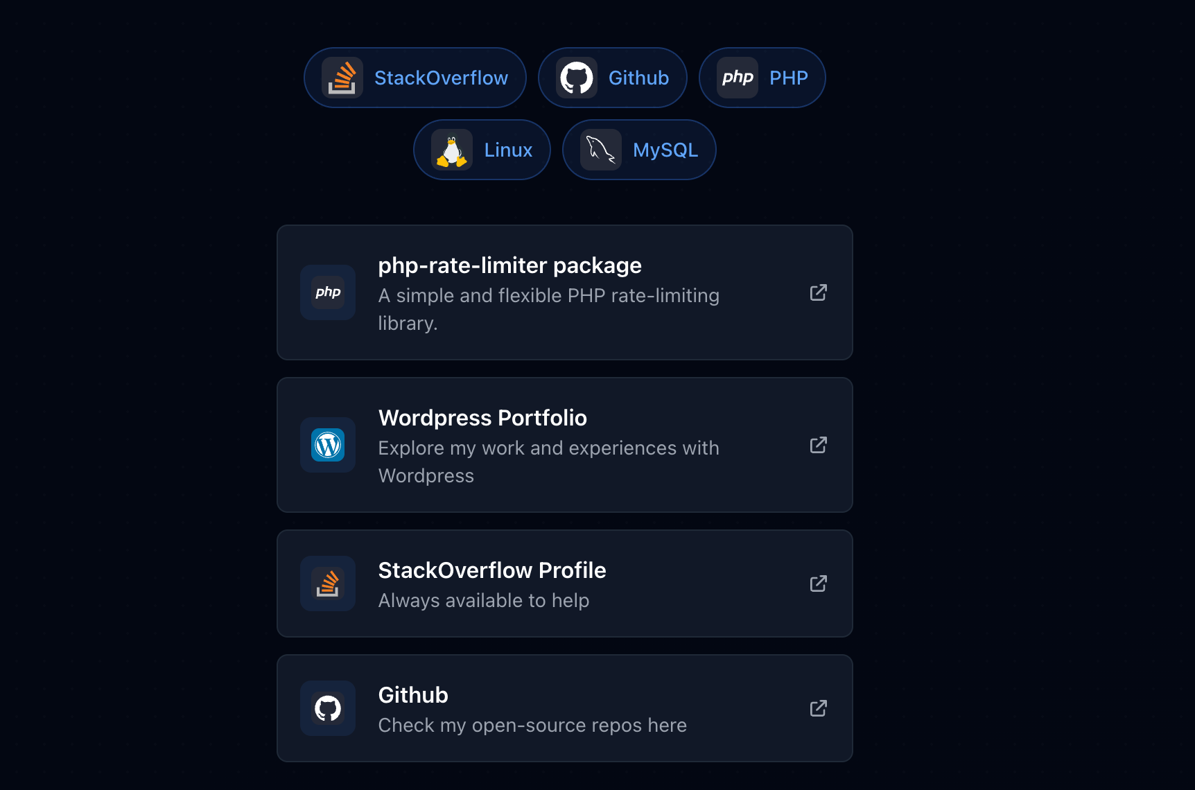 Developer working on a profile